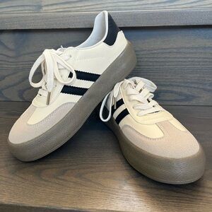 CKNSTS Cream and Black Sneaker